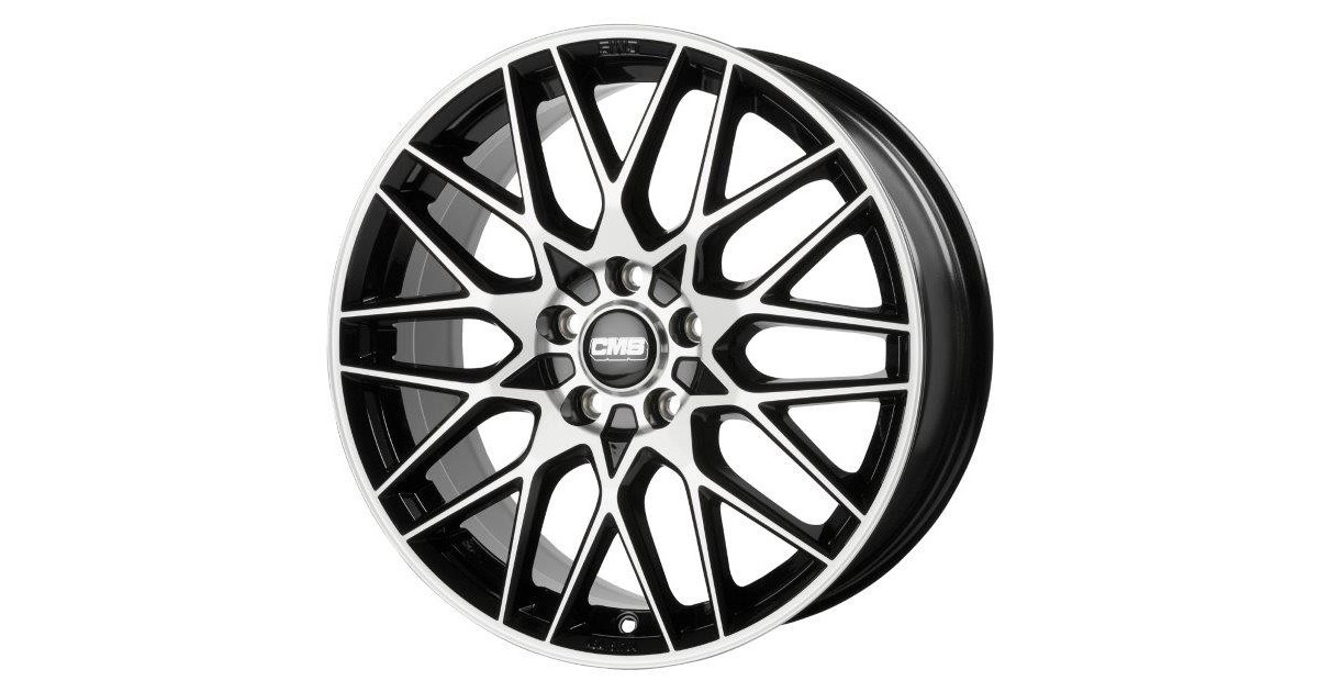 Jante ALU, CMS C25 Diamant Noir Brillant, 8X19 5/112 ET38, Alésage 66.5