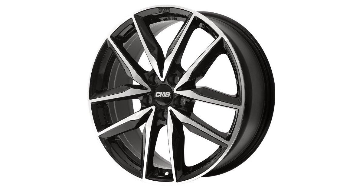 Jante ALU, CMS C28 Diamant Noir Brillant, 8X20 5/112 ET33, Alésage 66.5