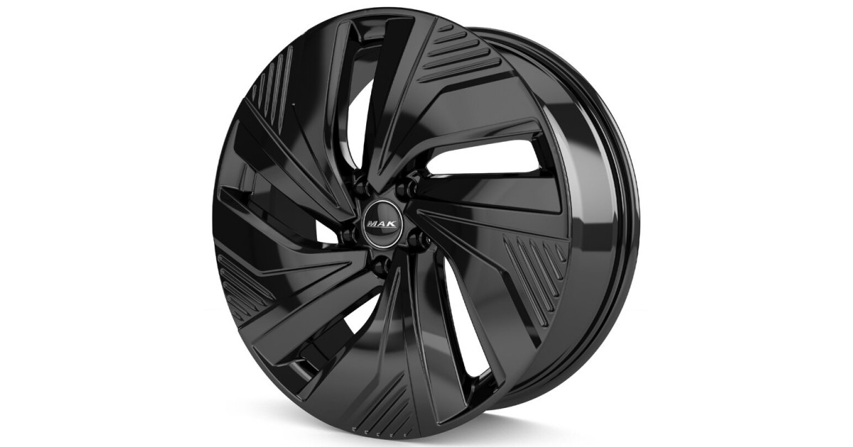 Jante Alu MAK 8x20 5x112 ET45 MAK ELECTRA GL. BLACK, Alésage 57.10