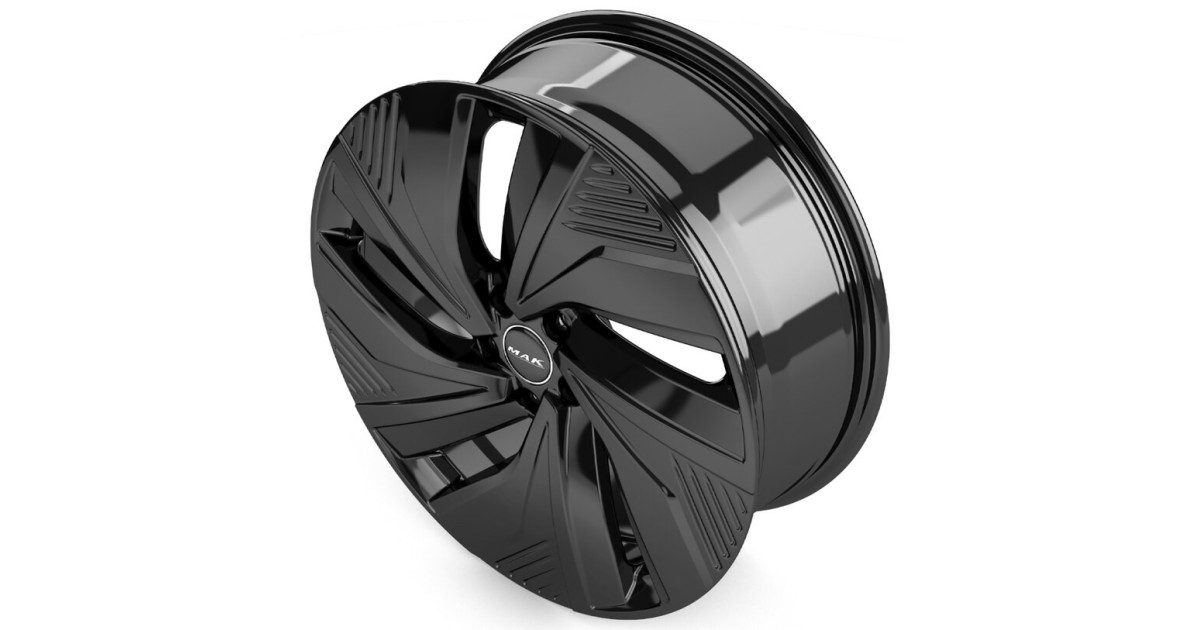 Jante Alu MAK 8x20 5x112 ET45 MAK ELECTRA GL. BLACK, Alésage 57.10