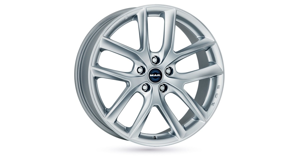 Jante Alu MAK VOLTAGE SILVER 8,5x19 5x114.3 ET40 , Alésage 64.1