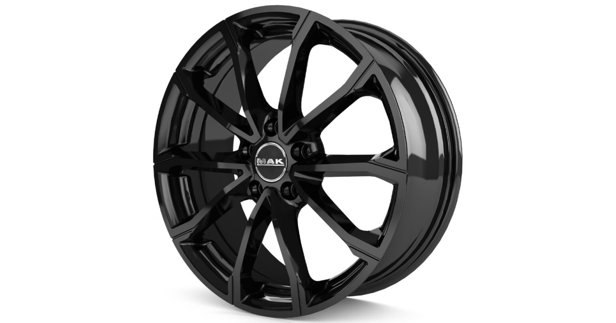Jante Alu MAK DaVinci GLOSS BLACK  7x18 5x114.3 ET50 , Alésage 60.1