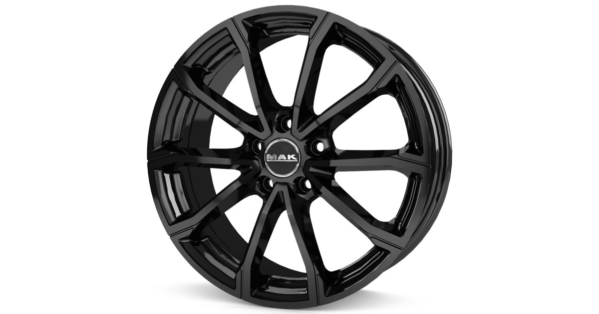 Jante Alu MAK DaVinci GLOSS BLACK  7x18 5x114.3 ET50 , Alésage 60.1
