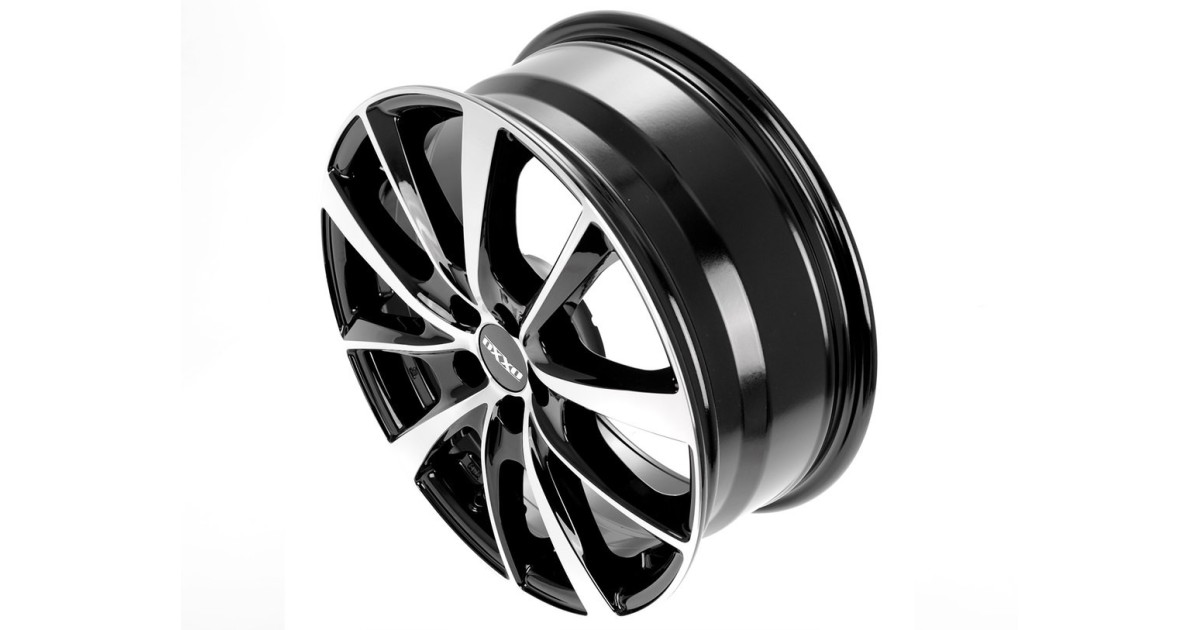 Jante Alu  OXXO VIDORRA BLACK (OX18) noir poli 6,5x16 5x108 ET50 , Alésage 67.1