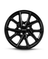 Jante Alu OXXO CROW BLACK (OX25) 7x17 5x110 ET35 , Alésage 65.1