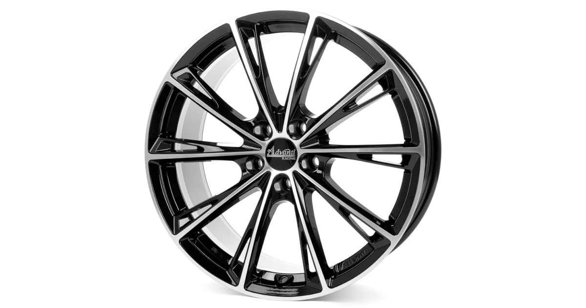 Jante Alu OXXO PREDATOR BLACK POLISHED (ADV16) 8x19 5x108 ET45 , Alésage 67.1
