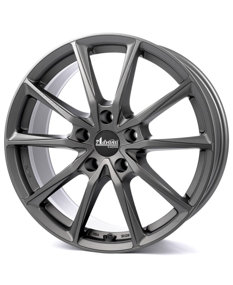 Jante Alu OXXO CENTURIO DARK Matt Gunmetal (ADV15)  7,5x17 5x108 ET45, Alésage 67.1