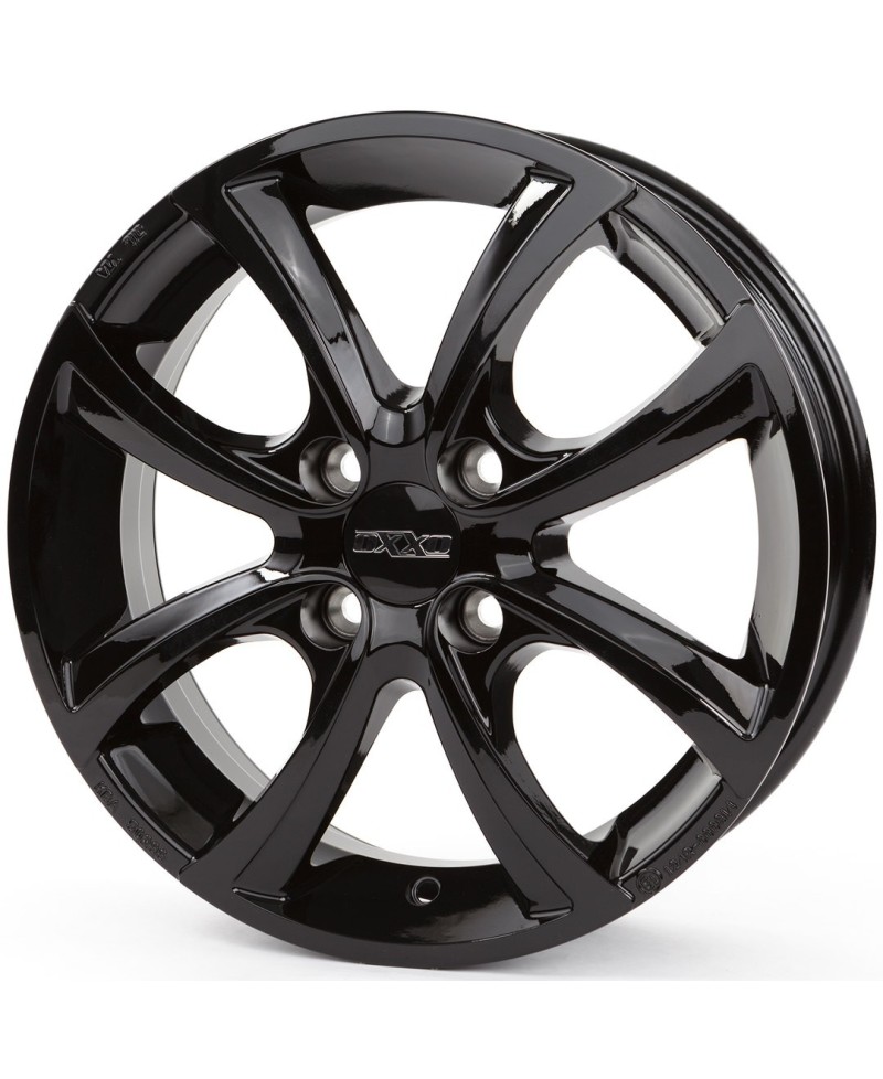 Jante Alu OXXO TELESTO GLOSSY BLACK (OX10) 5,5x15 4x100 ET42 , Alésage 60.1