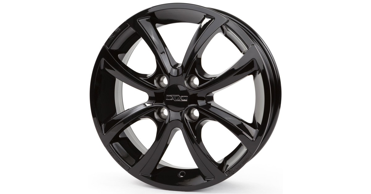 Jante Alu OXXO TELESTO GLOSSY BLACK (OX10) 5,5x15 4x100 ET42 , Alésage 60.1