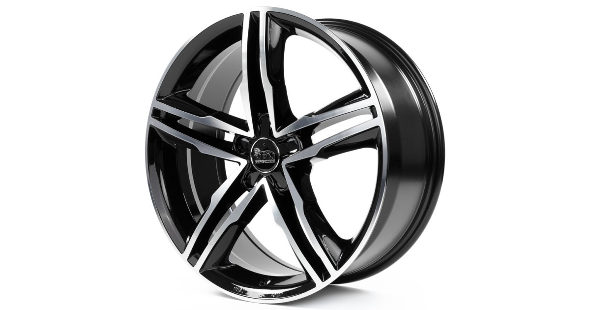 MAM A1 BLACK FRONT POLISH 8x18 5/112 ET44 Alésage 66,6