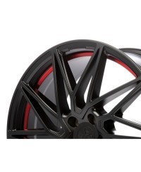 KESKIN KT20 Future MATT BLACK RED INSIDE 8,5x19 5/114,3 ET40 Alésage 72.6