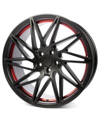 KESKIN KT20 Future MATT BLACK RED INSIDE 8,5x19 5/112 ET45 Alésage 72,6