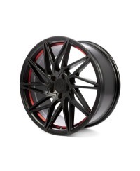 KESKIN KT20 Future MATT BLACK RED INSIDE 8,5x19 5/108 ET45 Alésage 72,6