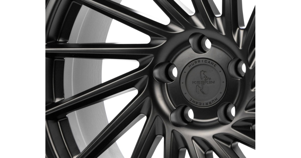 KESKIN KT17 Hurricane MATT BLACK PAINTED 9,5x21 5/112 ET35 Alésage 66,6