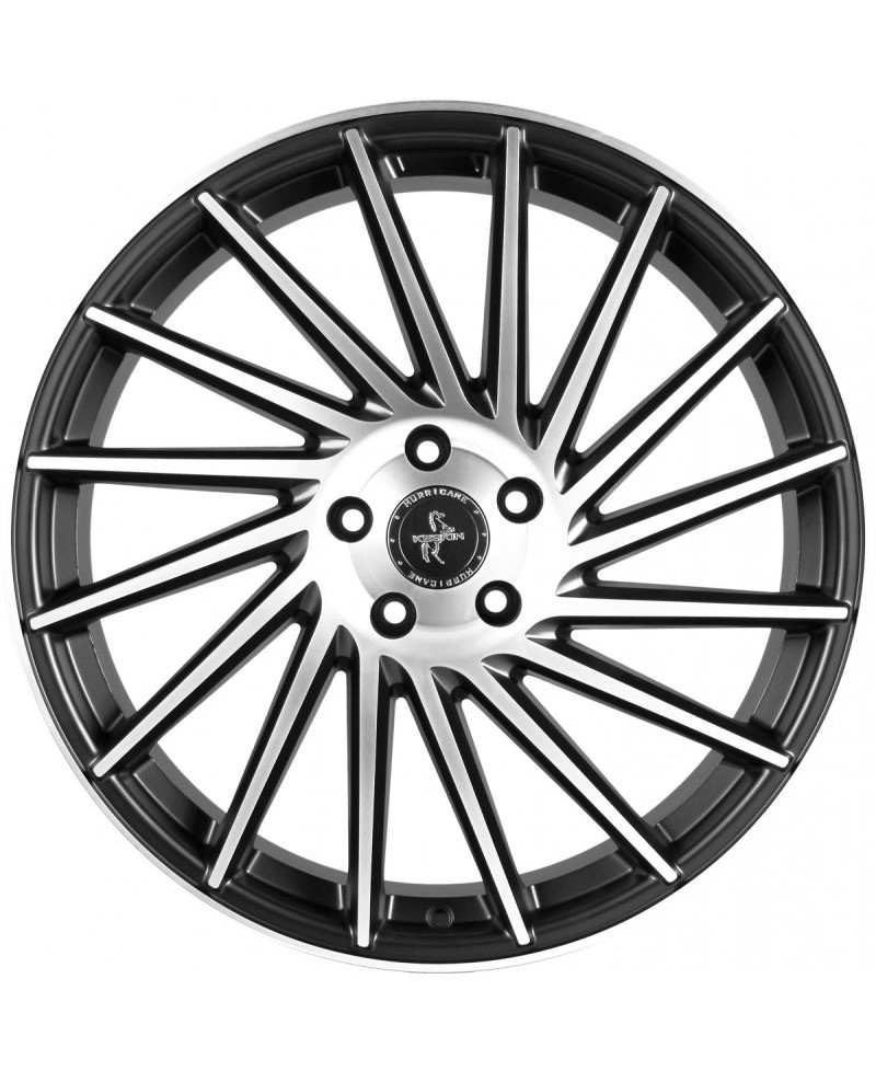 KESKIN KT17  Hurricane MATT BLACK FRONT POLISH 10x22 5/130 ET50 Alésage 71,6