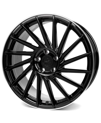 KESKIN KT17 Hurricane BLACK LIP POLISH 8,5x19 5/120 ET35 Alésage 72,6