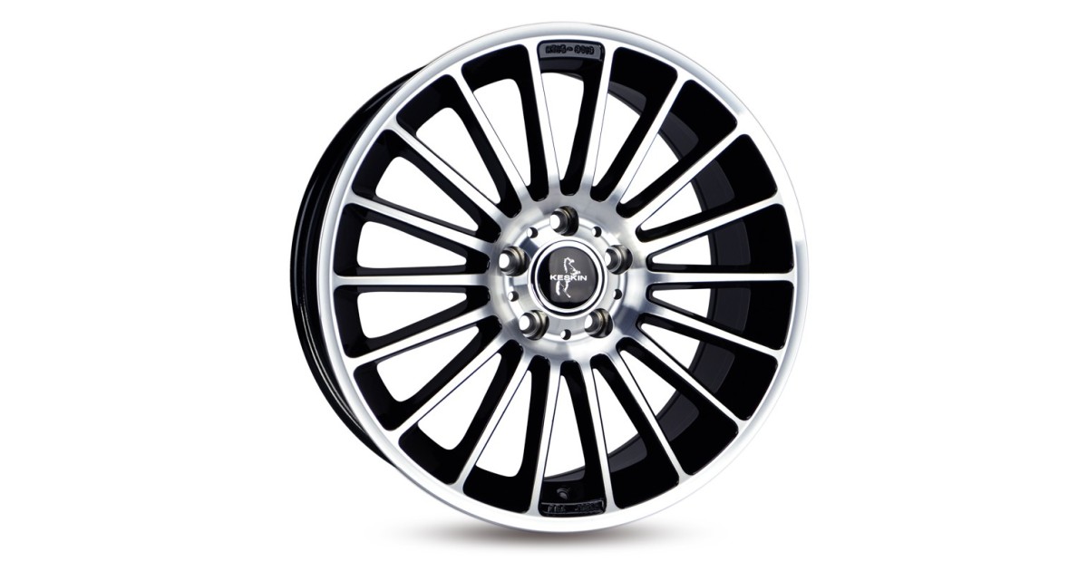KESKIN KT15 Speed BLACK FRONT POLISH 8,5x19 5/112 ET45 Alésage 66,6