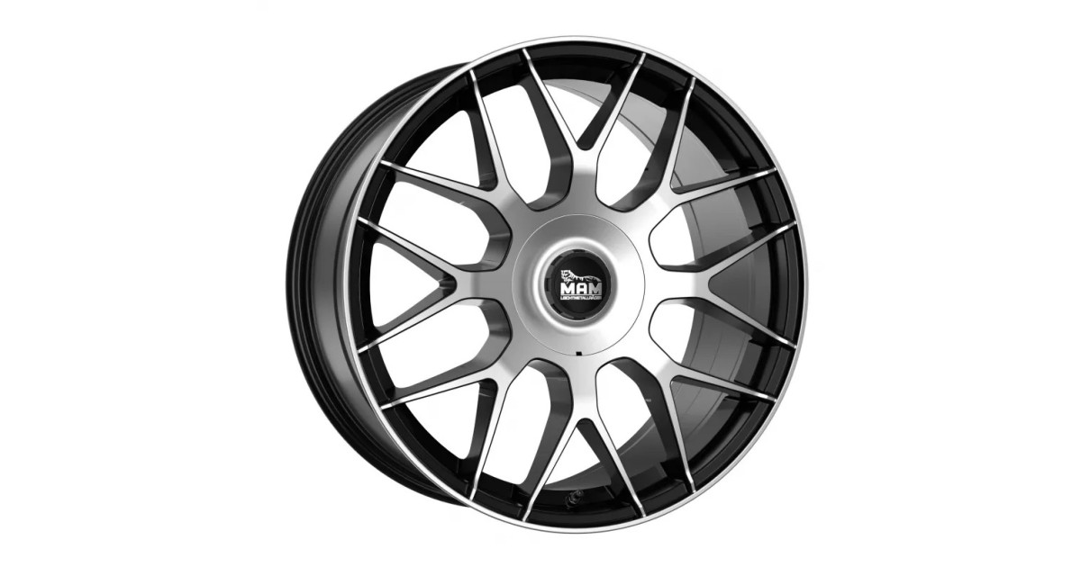 MAM GT1 BLACK FRONT POLISH 8,5x19 5/112 ET45 Alésage 66,6