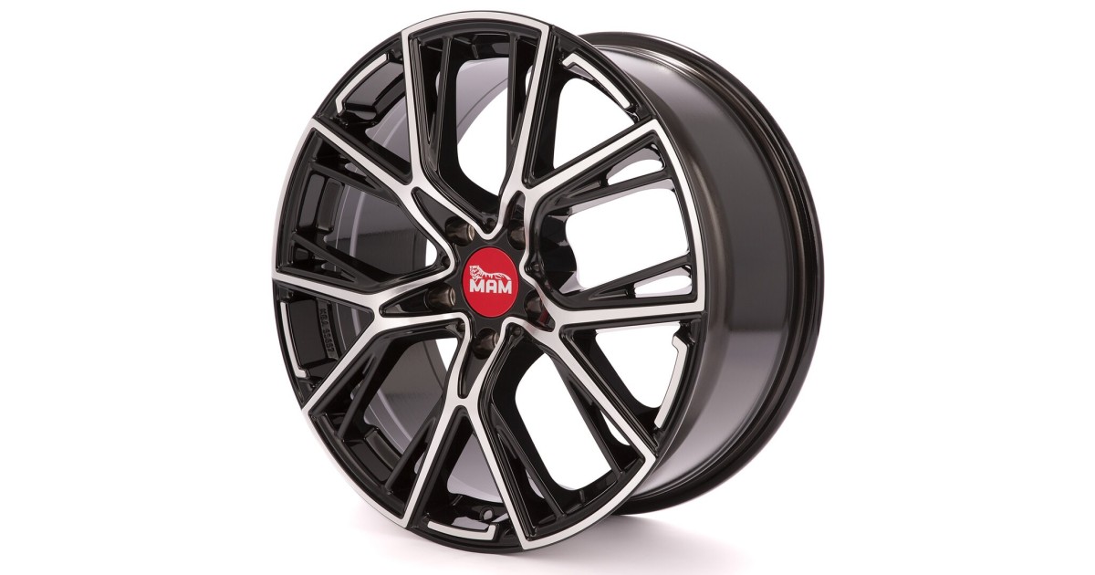 MAM B4 BLACK FRONT POLISH 8,5x19 5/112 ET45 Alésage 72,6