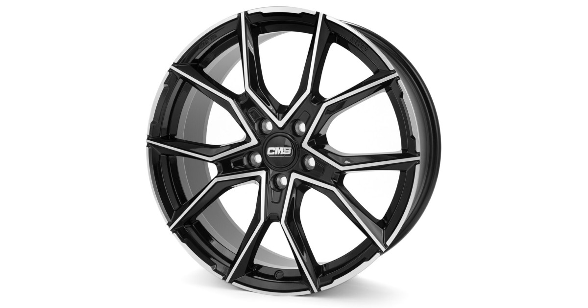 Jante ALU, CMS C33 Diamant Noir Brillant, 8.5X20 5/108 ET50, Alésage 63.4