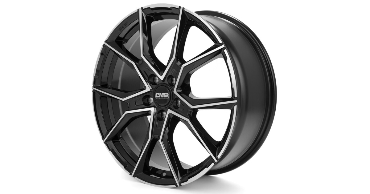 Jante ALU, CMS C33 Diamant Noir Brillant, 8.5X20 5/108 ET50, Alésage 63.4