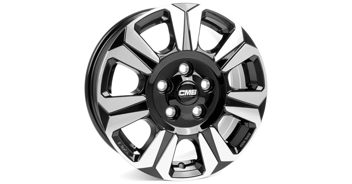 Jante ALU, CMS C31 Diamant Noir Brillant, 6.5X16 5/130 ET60, Alésage 89.1