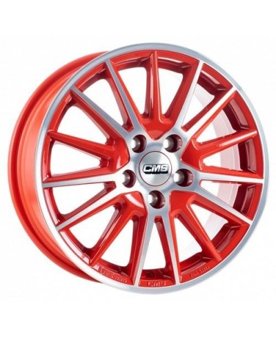 Jante ALU, CMS C23 Diamant Rouge Brillant, 6X15 4/100 ET46, Alésage 54.1
