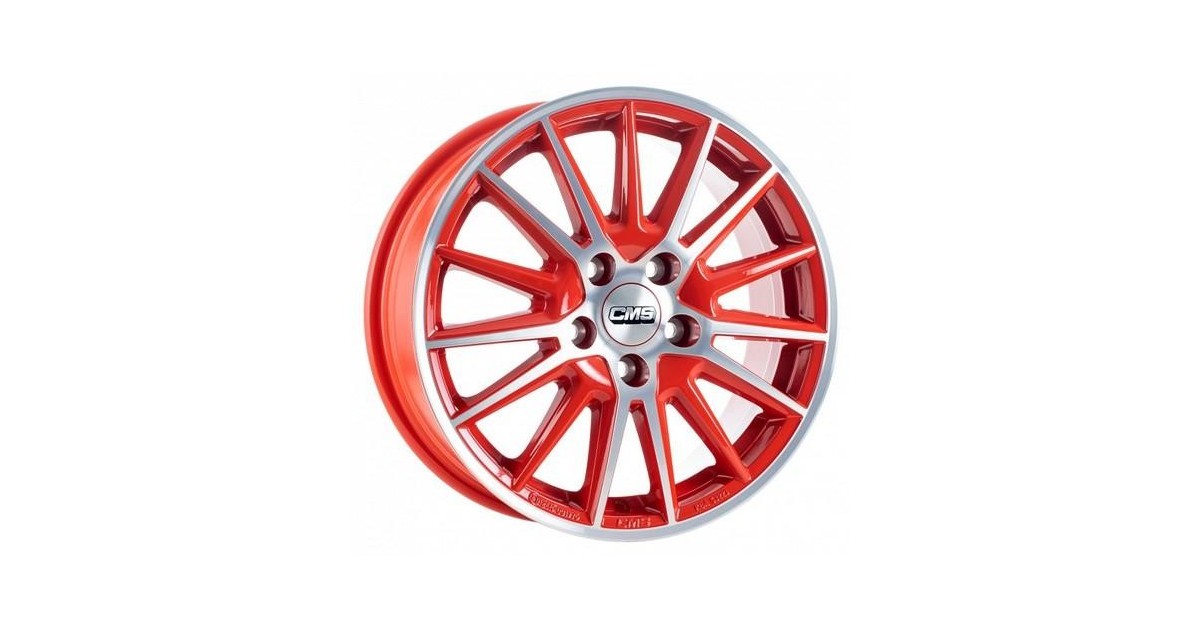 Jante ALU, CMS C23 Diamant Rouge Brillant, 6X15 4/100 ET46, Alésage 54.1