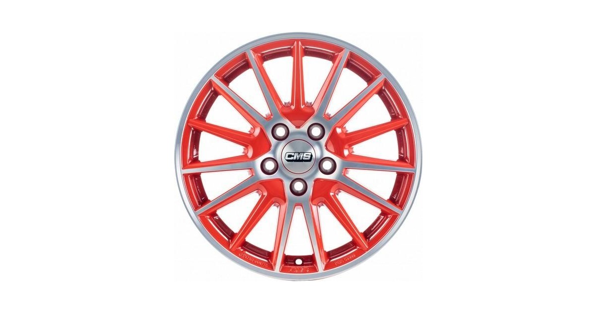 Jante ALU, CMS C23 Diamant Rouge Brillant, 6X15 4/108 ET32, Alésage 65.1