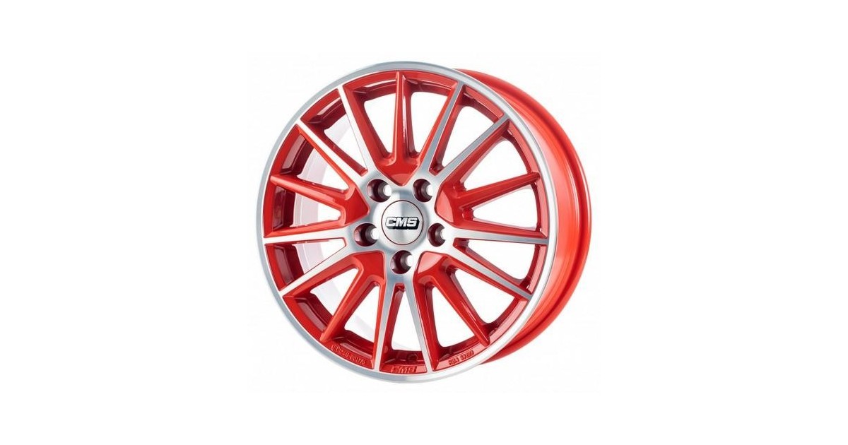 Jante ALU, CMS C23 Diamant Rouge Brillant, 6X15 4/108 ET32, Alésage 65.1