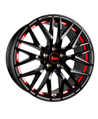 MAM RS4 BLACK PAINTED RED INSIDE 8,5x19 5/114,3 ET40 Alésage 72,6