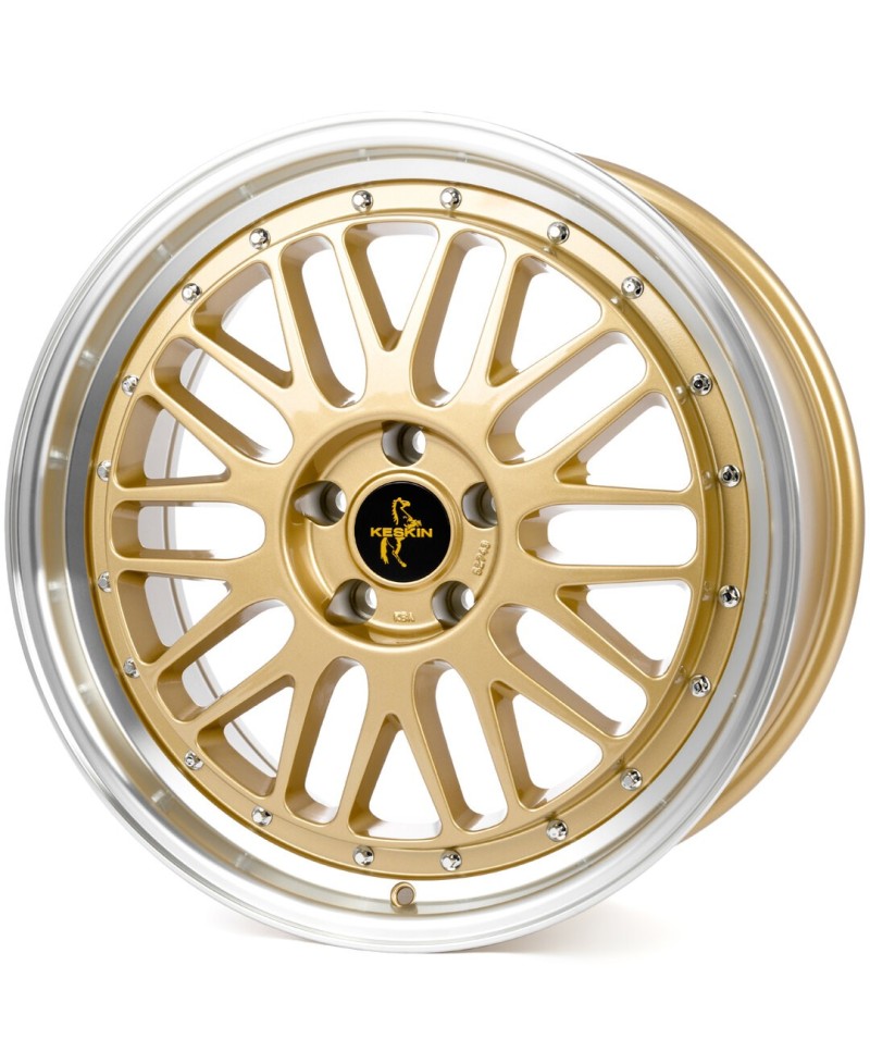KESKIN KT22  Retro GOLD LIP POLISH 8,5x19 5/108 ET45 Alésage 72,6