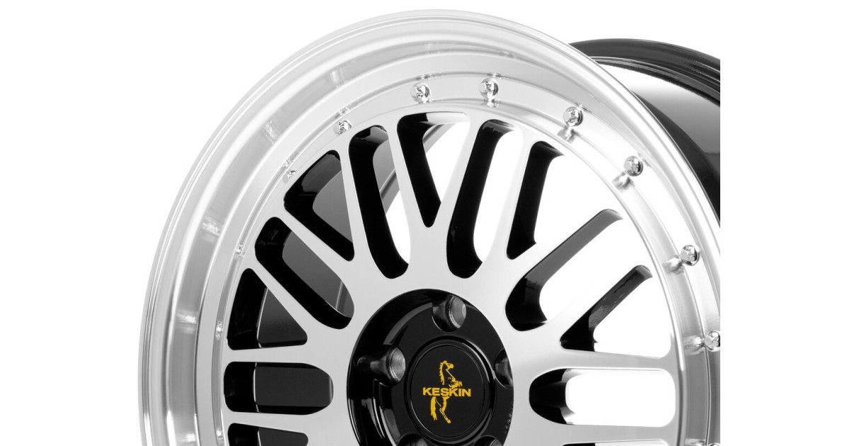 KESKIN KT22 Retro BLACK FRONT POLISH 8,5x19 5/120 ET35 Alésage 72,6