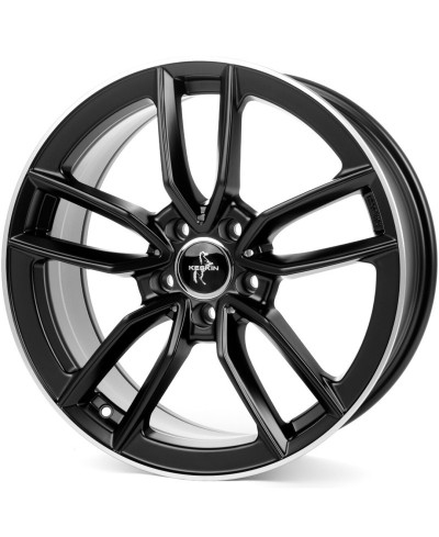 KESKIN KT21 Elegance MATT BLACK LIP POLISH 8x18 5/112 ET45 Alésage 66,6
