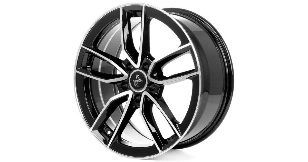 KESKIN KT21 Elegance BLACK FRONT POLISH 8,5x20 5/112 ET42 Alésage 66,6