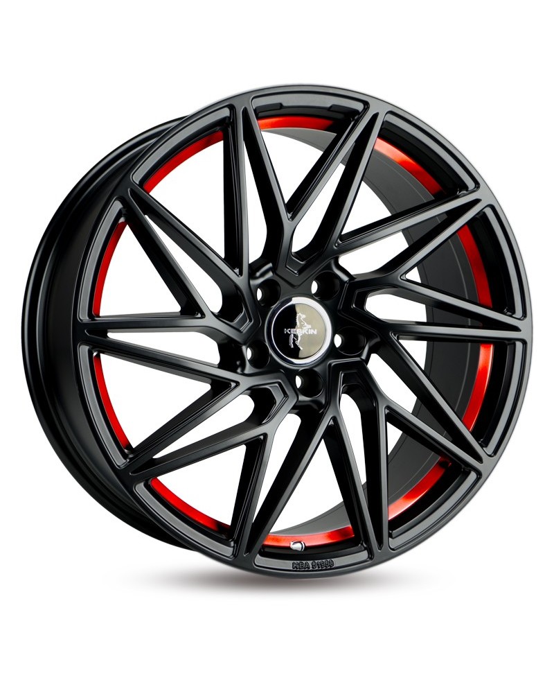 KESKIN KT20 Future BLACK PAINTED RED INSIDE 8,5x20 5/112 ET45 Alésage 72,6
