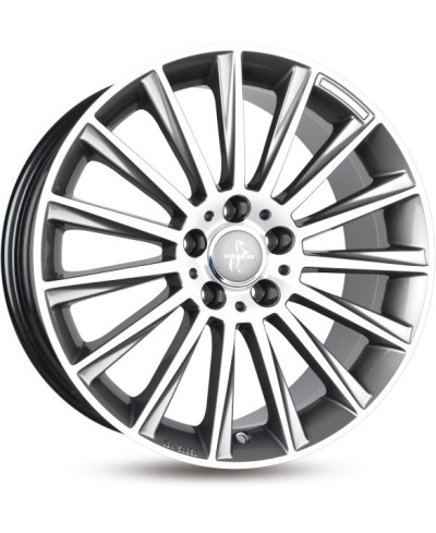 KESKIN KT18 Turbo PALLADIUM FRONT POLISH 8,5x19 5/112 ET30 Alésage 72,6
