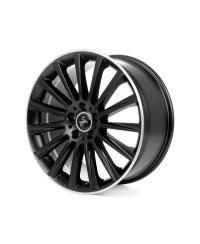 KESKIN KT18 Turbo MATT BLACK LIP POLISH 8x18 5/112 ET45 Alésage 72,6