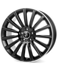 KESKIN KT18 Turbo MATT BLACK LIP POLISH 8x18 5/112 ET30 Alésage 72,6