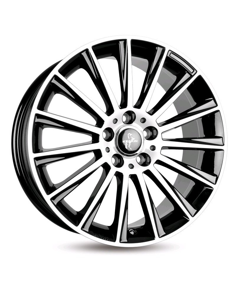 KESKIN KT18 Turbo BLACK FRONT POLISH 8,5x19 5/112 ET45 Alésage 72,6
