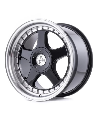 KESKIN KT1  Klassik BLACK LIP POLISH 8,5x18 5/112+120 ET35 Alésage 72.6