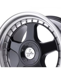 KESKIN KT1  Klassik BLACK LIP POLISH 8,5x18 5/112+120 ET35 Alésage 72.6