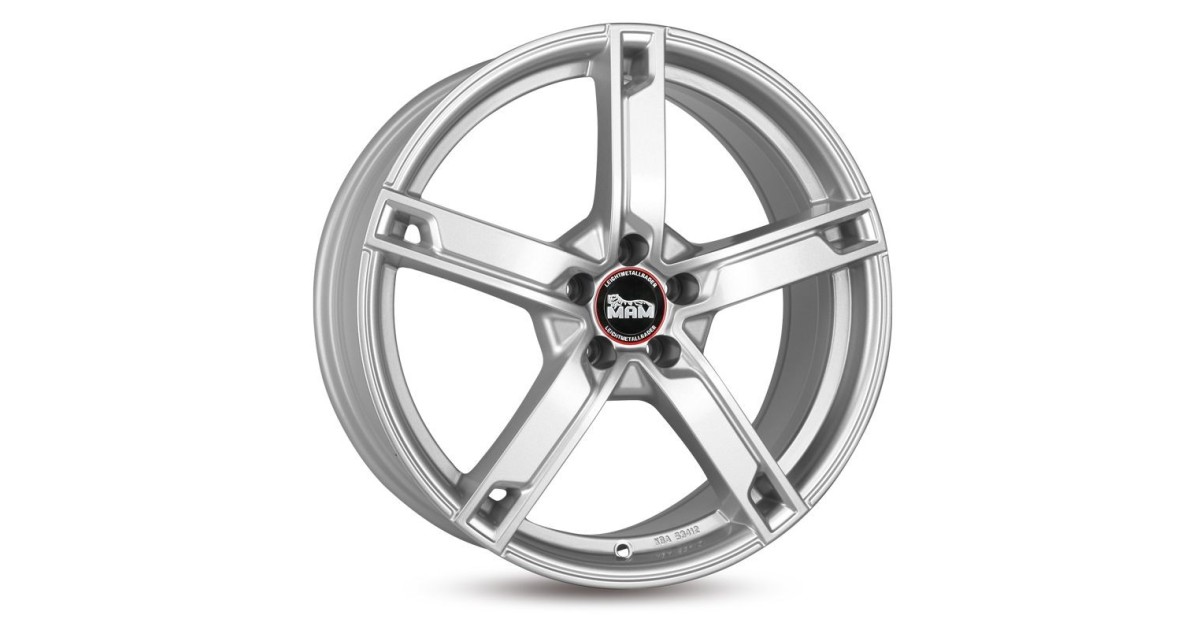 MAM W4 SILVER PAINTED 7x17 4/100 ET35 Alésage 63,4