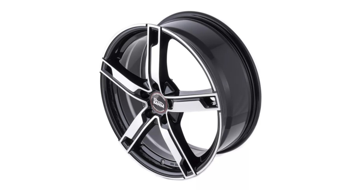 MAM W4 BLACK FRONT POLISH 7x17 5/108 ET48 Alésage 72,6