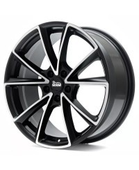 MAM A5 MATT BLACK FRONT POLISH 8x19 5/112 ET30 Alésage 66,6