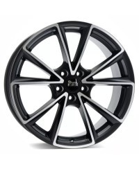 MAM A5 MATT BLACK FRONT POLISH 8x19 5/112 ET30 Alésage 66,6