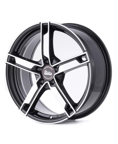 MAM W4 BLACK FRONT POLISH 7x17 5/112 ET48 Alésage 66,6