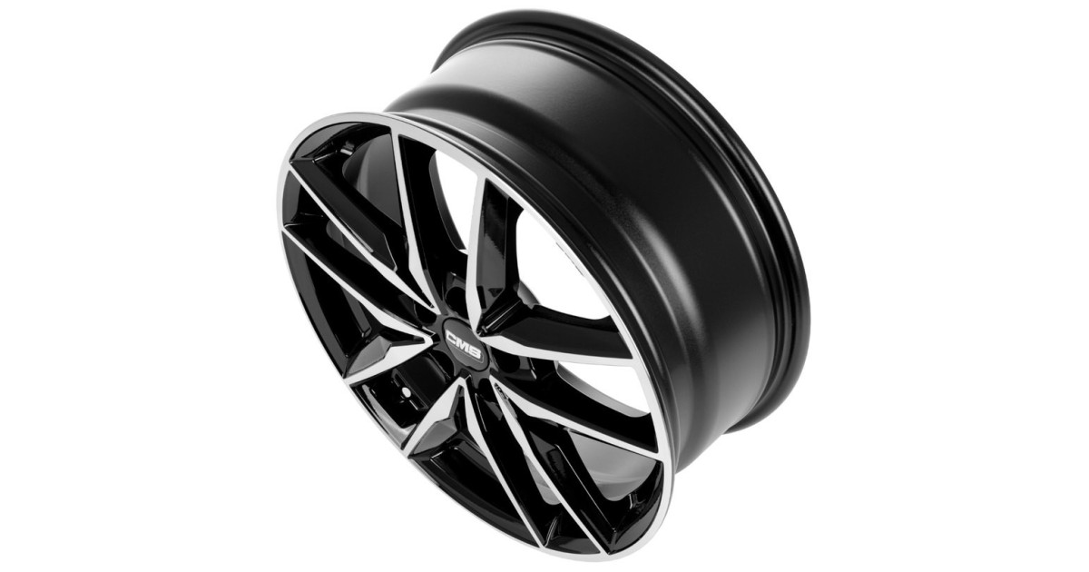 Jante ALU, CMS C28 Diamant Noir Brillant, 7.5X19 5/112 ET40, Alésage 66.5