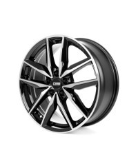 Jante ALU, CMS C28 Diamant Noir Brillant, 7X17 5/ 108 ET48, Alésage 65.1