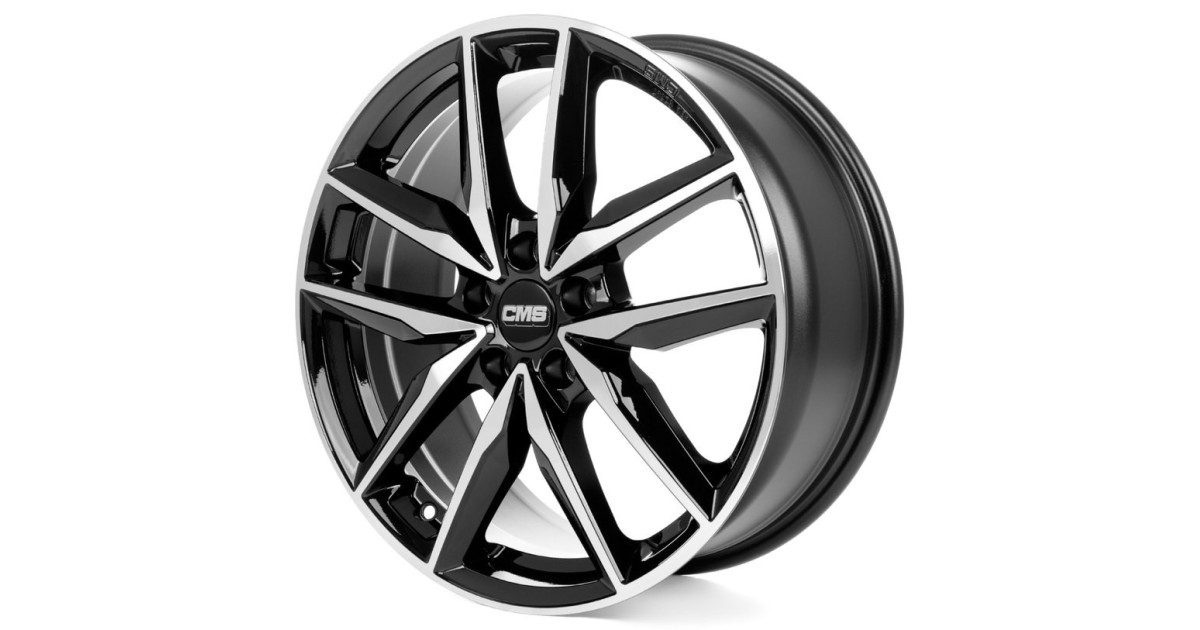 Jante ALU, CMS C28 Diamant Noir Brillant, 7X17 5/ 108 ET48, Alésage 65.1